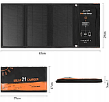 Сонячна панель Solar 21W Charger Сонячний зарядний пристрій, фото 3