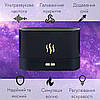 Зволожувач повітря аромадифузор електричний портативний з для дому ультразвуковий Kinscoter DQ-701 з ефектом полум'я чорний, фото 3