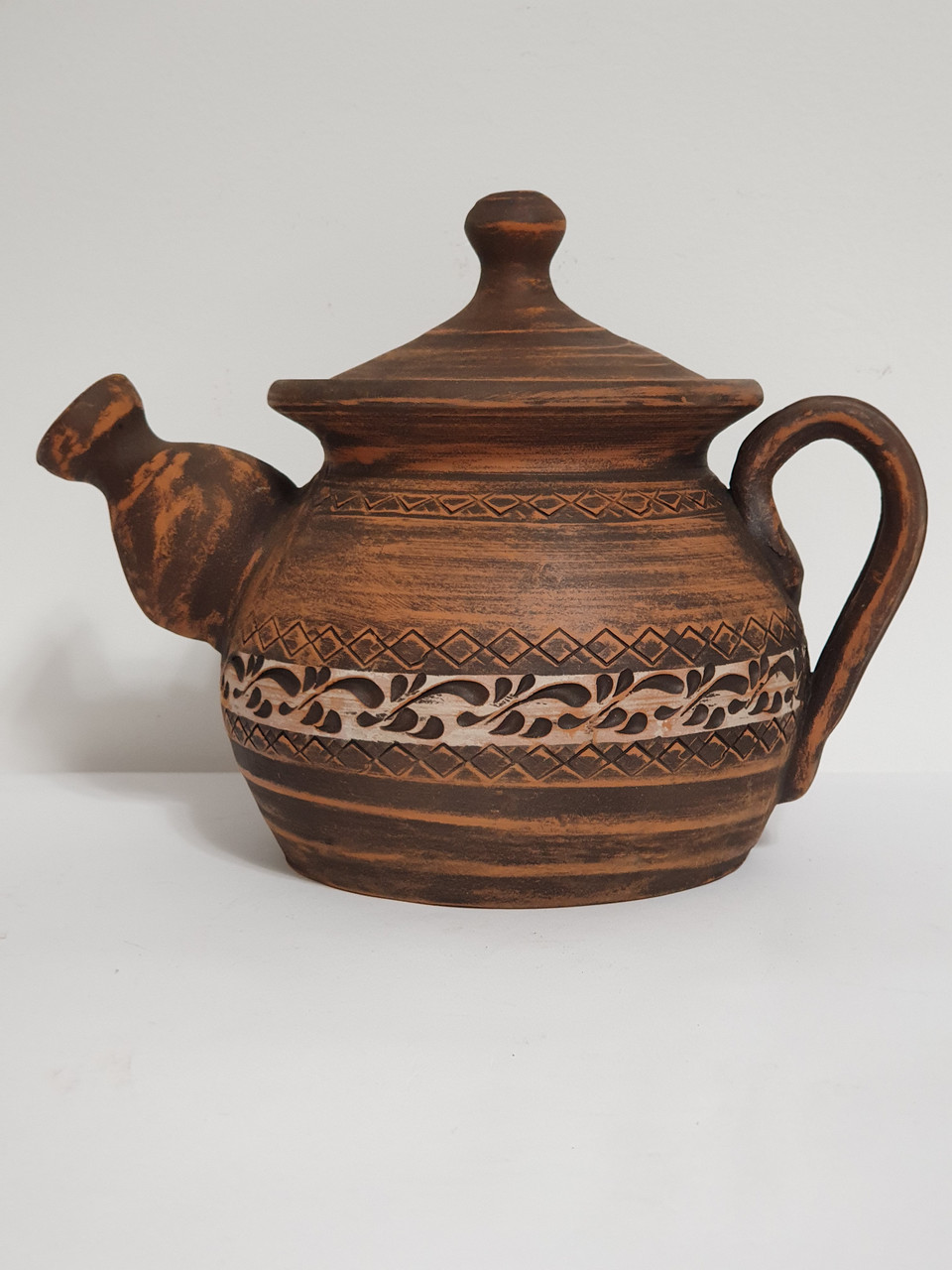 Чайник для заварювання чаю (заварювальний) глиняний (з червоної глини), фото 1