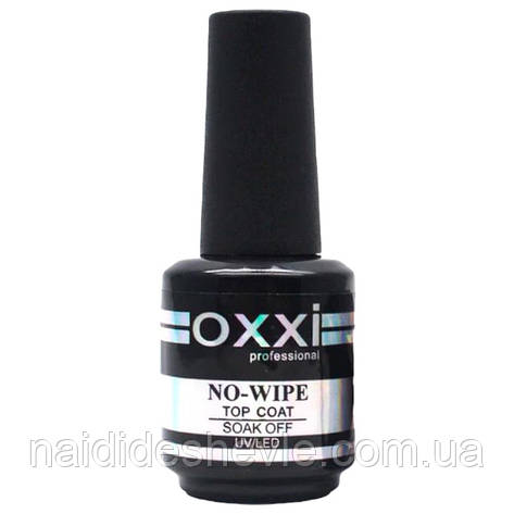Фінішне покриття (топ) для нігтів OXXI без липкого шару, 15 мл, фото 2