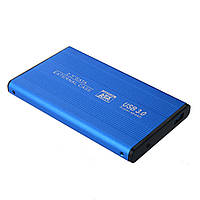 Внешний карман для HDD 2.5 дюймов, USB 3.0 - SATA, TRY TB-S254U3, до 3 TB, алюминий, синий