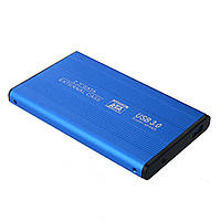 Зовнішня кишеня для HDD 2.5 дюймів, USB 3.0 - SATA, TRY TB-S254U3, до 3 TB, алюміній, синій