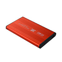 Внешний карман для HDD 2.5 дюймов, USB 3.0 - SATA, TRY TB-S254U3, до 3 TB, алюминий, красный