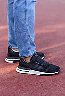 Мужские Кроссовки Adidas ZX 500 Black White 44