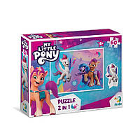 Детские Пазлы My Little Pony "Приключения Санни, Иззи и Зипп" DoDo 200137 60 элементов, с фигуркой, Time Toys