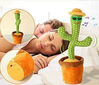 Танцующий кактус музыкальная игрушка Dancing Cactus повторяет звуки вокруг 196297