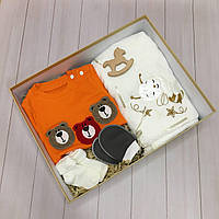 Подарочный набор для малыша Baby Box "Мишка с пледом"
