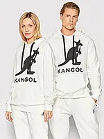 Мужская толстовка теплая с начесом Kangol худи с капюшоном Кенгол