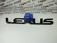 Эмблема буквы Логотип шильдик LEXUS 165х21 мм черная глянцевая