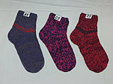 Шкарпетки жіночі в'язані дуже теплі, розмір 38-39, по стопі 25 см, фото 5