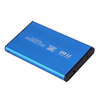 Зовнішня кишеня для HDD 2.5 дюймів, USB 3.0 - SATA, TRY TB-S254U3, до 3 TB, алюміній, синій