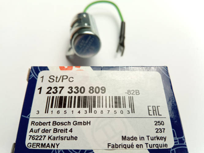 Конденсатор трамблера ВАЗ 2101, BOSCH (1237330809) (2101-3706400) (ID ...