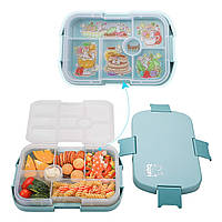 JIAQI Lunch Box для детей - 6 отсеков, герметичные коробки