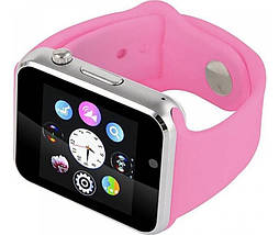 Розумні смарт годинник-телефон Smart Watch A1 з сім картою Спортивні годинник з Bluetooth камерою для дорослих Рожевий, фото 4