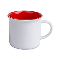 Чашка сублимационная керамическая "эмалированная", 300 мл Красная внутри