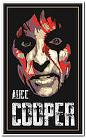 Alice Cooper. Э́лис Ку́пер американский рок-певец и автор песен - постер
