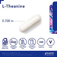 L-Theanine, L-Theanine 400 mg. Pure Encapsulations, 60 капсул BX079, фото 3