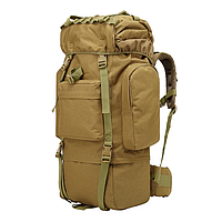 Тактический рюкзак 65 л Армейский военный рюкзак. Койот