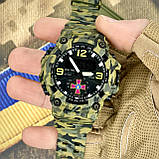Тактичний багатофункціональний годинник Patriot 003CMGNUA Camo Green Tactic UA, фото 3