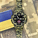 Тактичний багатофункціональний годинник Patriot 003CMGNUA Camo Green Tactic UA, фото 4
