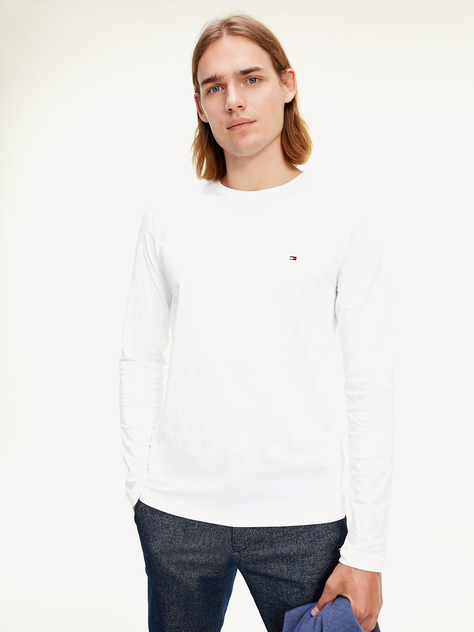 Лонгслів чоловічий Tommy Hilfiger з логотипом оригінал, фото 1