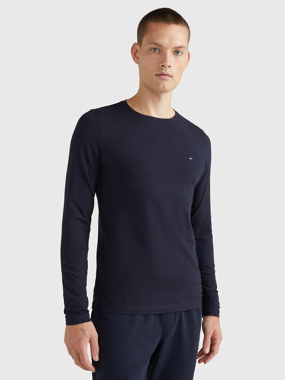 Лонгслів чоловічий Tommy Hilfiger з логотипом оригінал, фото 1