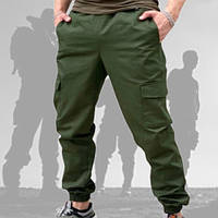 Мужские тактические Джоггеры Штаны (46-56р) Рип Стоп Зеленые