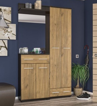 Передпокій ТРІО дуб крафт (Мебель-Сервіс), фото 1