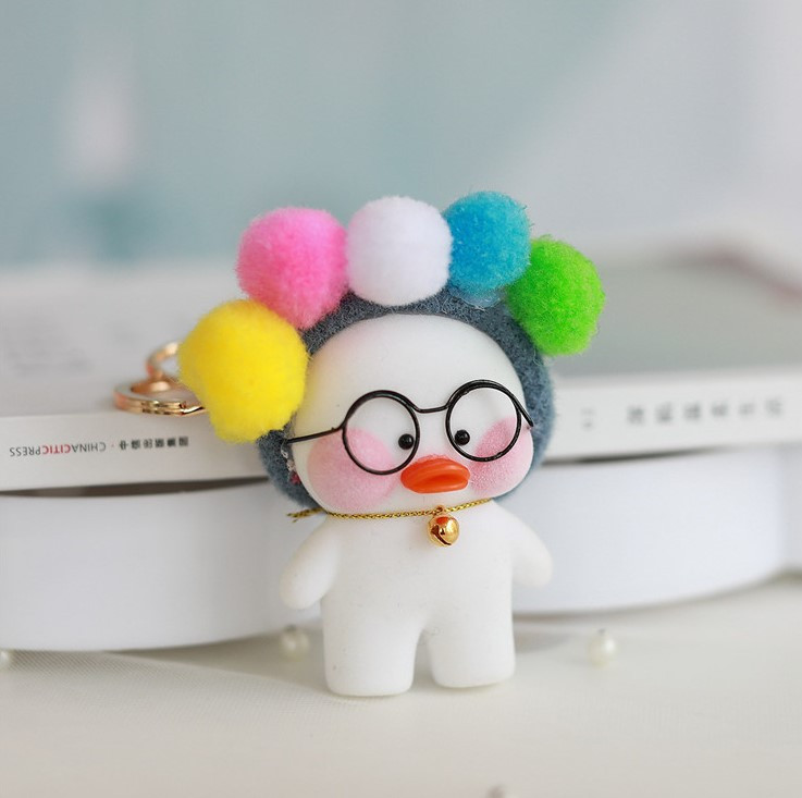 Брелок на рюкзак, ключі Качечка Нанафан Білий