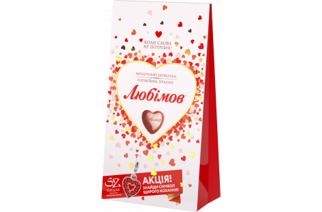 Цукерки шоколадні «Любимів» у молочному шоколаді Весна 100 г