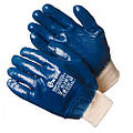 Перчатки МБС, полный облив нитрилом, мягкий манжет (синие)