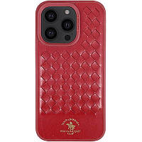 Чехол Polo Santa Barbara для Apple iPhone 14 Pro Max Кожаный Red z19-2024