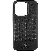 Чехол Polo Santa Barbara для Apple iPhone 14 Кожаный Black z19-2024