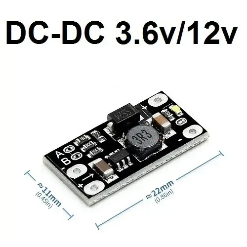 Підвищувальний перетворювач напруги міні DC-DC вхід 2.5-5v, вихід 5v, 8v, 9v, 12v