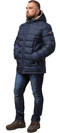 Куртка зимова для чоловіків темно-синя зручна модель 25285 52 (XL), фото 2