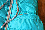Безрукавка жіноча стьобана 42р. жилетка блакитна, фото 2