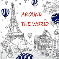 Раскраска Антистресс "Around the World", 24 страницы GDM-008