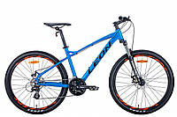 Велосипед 26" Leon HT-90 AM DD рама - 19" синій з помаранчевим