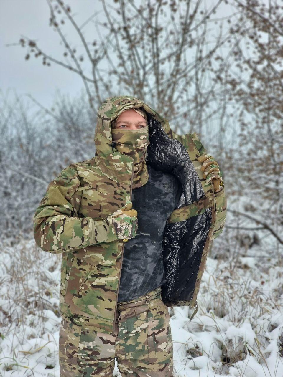 Куртка мультикам на підкладці Omni-Heat, тактична куртка, бойові куртки мультикам, фото 1
