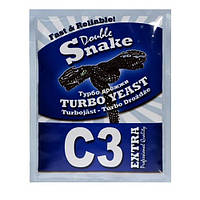 Турбо дріжджі для цукру Double Snake C3 Extra - до 7 кг цукру - Дабл Снейк