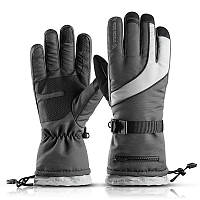 Зимние перчатки Горнолыжные Сенсорные Светло серые M