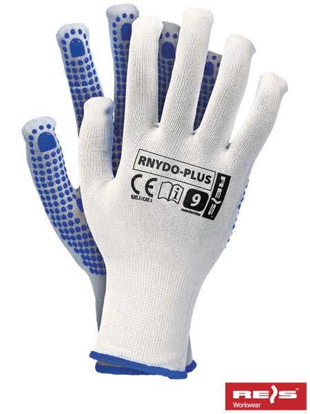 Защитные перчатки из полиэстровой пряжи с точечным покрытием с одной стороны RNYDO-PLUS WN - фото 2 - id-p287765110