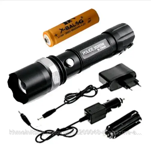 Купить Ліхтар power style 8626-xpe ЗП 220 V/12V, 1х18650/3хААА, zoom ...