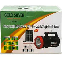 Ліхтар на сонячній батареї та зарядний пристрій Gold Silver GS-540, фото 5