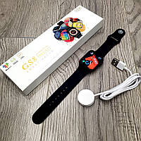 Смарт часы Smart Watch серии GS8 MAX MINI 41mm украинское меню с функцией звонка Чорные