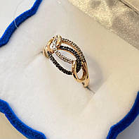Золотое кольцо Фантазия размер 17.5