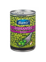Горошек зеленый консервированный, 400 г, Diamir.
