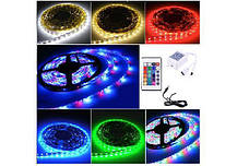 Світлодіодна стрічка LED 3528 RGB на 5м з пультом та блоком живлення, різнокольорова, фото 6
