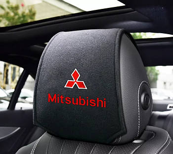 Чохол на підголовник з логотип Mitsubishi 2шт