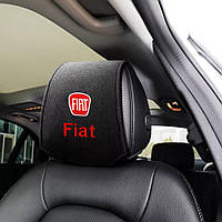 Чехол на подголовник с логотипом Fiat 2шт